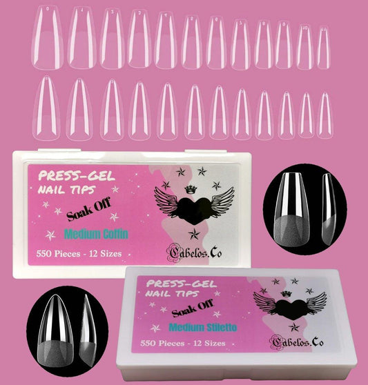 Gelé Nageltippar - Press-on Soft Gel Nail Tips - SugarPepper.se