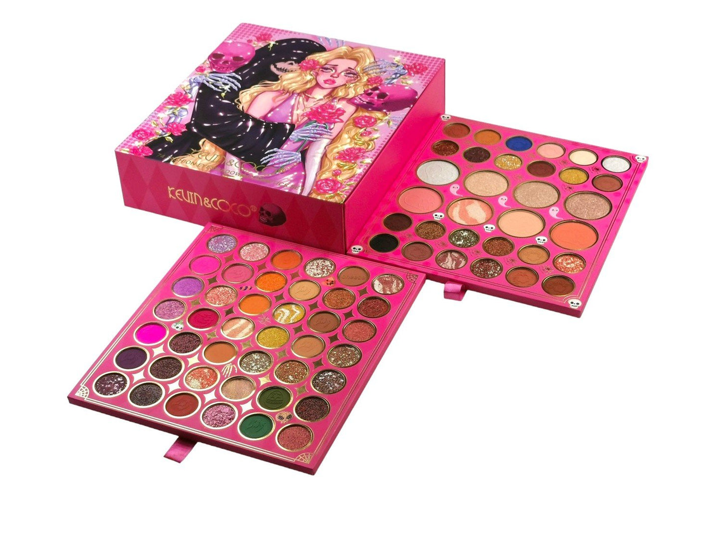 Halloween Smink Makeup Set Ögonskugga Läppstift och Läppglans