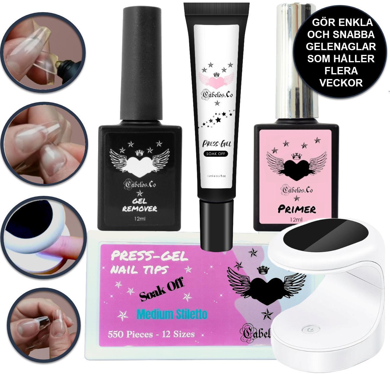 Press-on Gelenaglar Tippar Kit - SugarPepper.se
