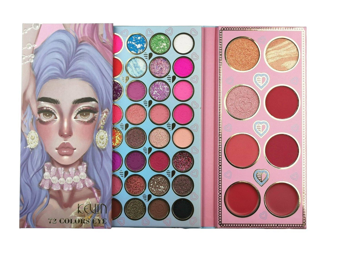 Makeup Palette Sæt 72 farver Makeup Palet