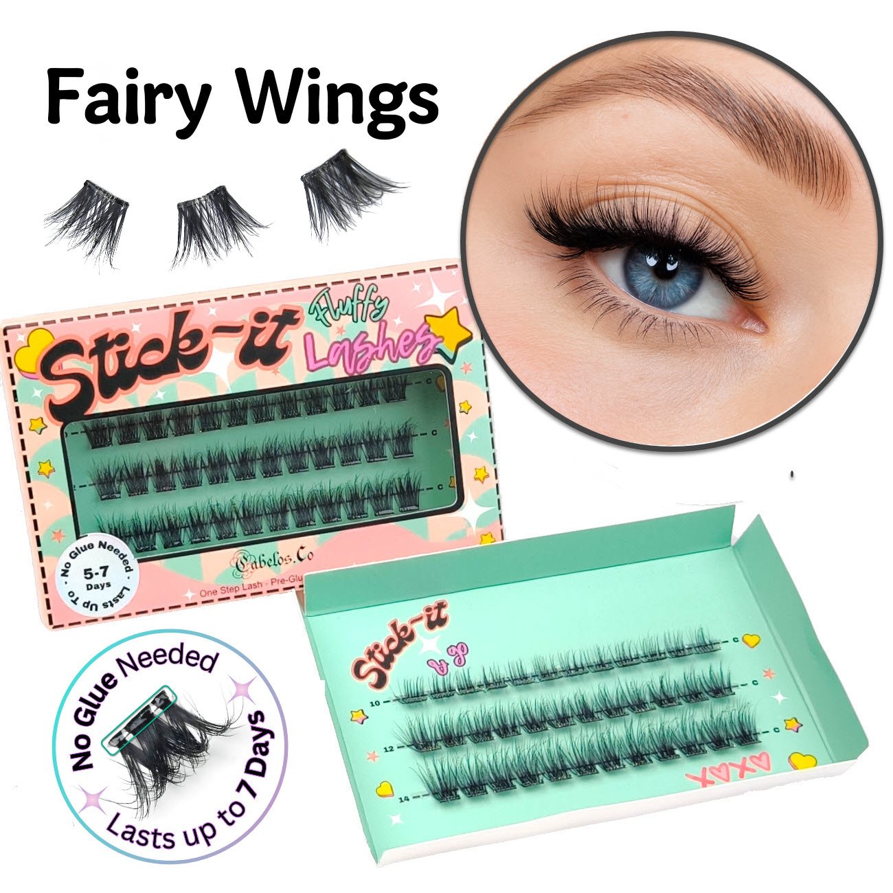 Stick-it Lashes - Falske øjenvipper uden lim