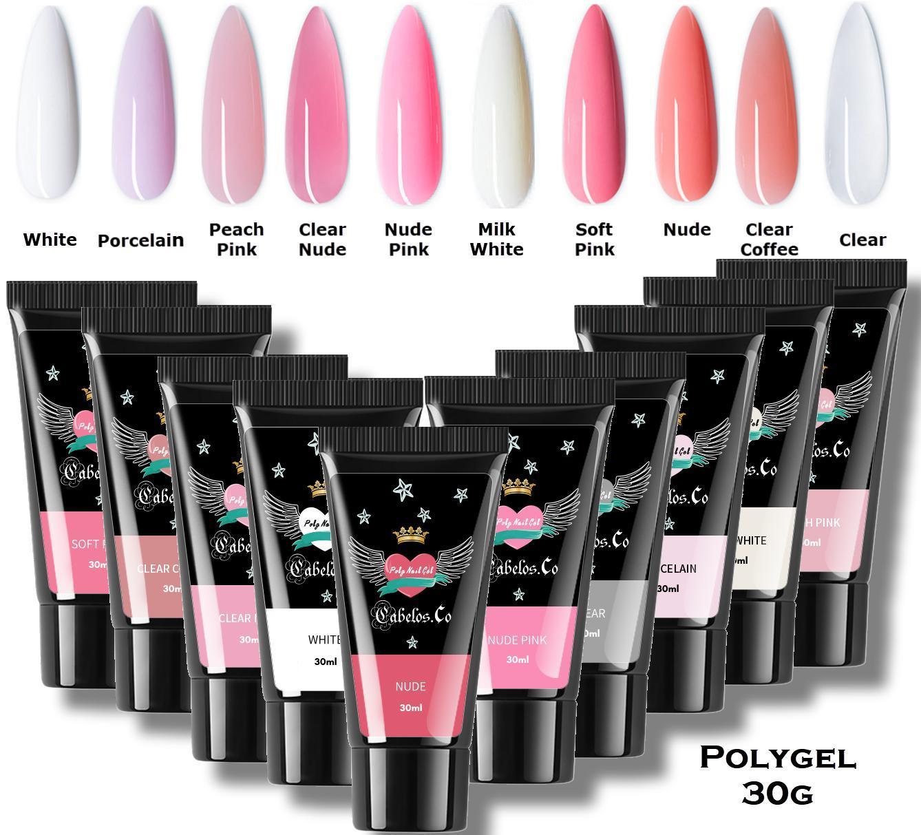 Gelenaglar- Poly Gel 30g Nails Kit - SugarPepper.se