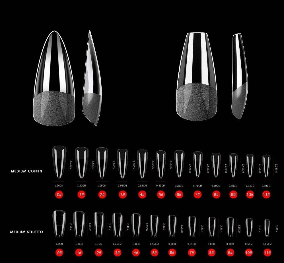 Press-on Soft Gel Tips Gelenaglar Tippar Kit - SugarPepper.se