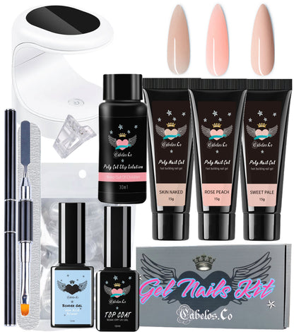 Gel nails at home Kit with UV lamp