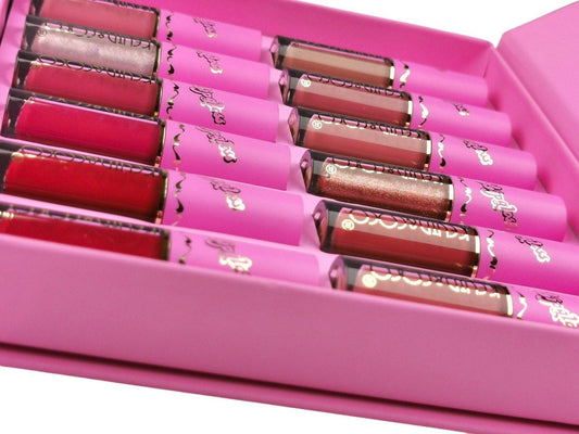 Lip gloss set röda läppstift