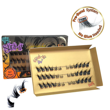 Stick-it Lashes Foxy Falske øjenvipper til Vippe extensions DIY